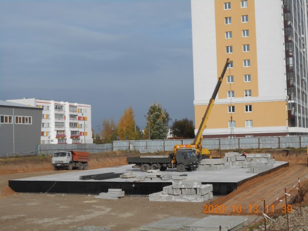 Этап строительства на 13.10.2020 г.. Этап строительства на 13.10.2020 г..