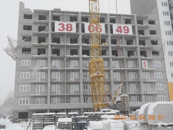 Этап строительства на 04.02.2022 г. Этап строительства на 04.02.2022 г.
