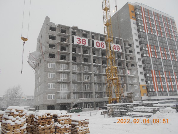 Этап строительства на 04.02.2022 г. Этап строительства на 04.02.2022 г.